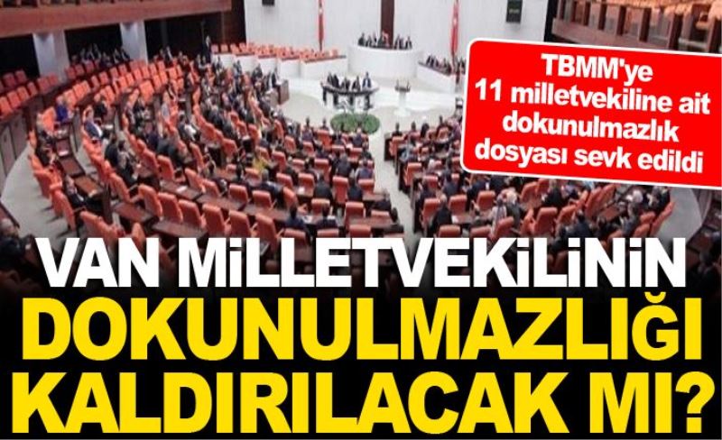 Van milletvekilinin dokunulmazlığı kaldırılacak mı?