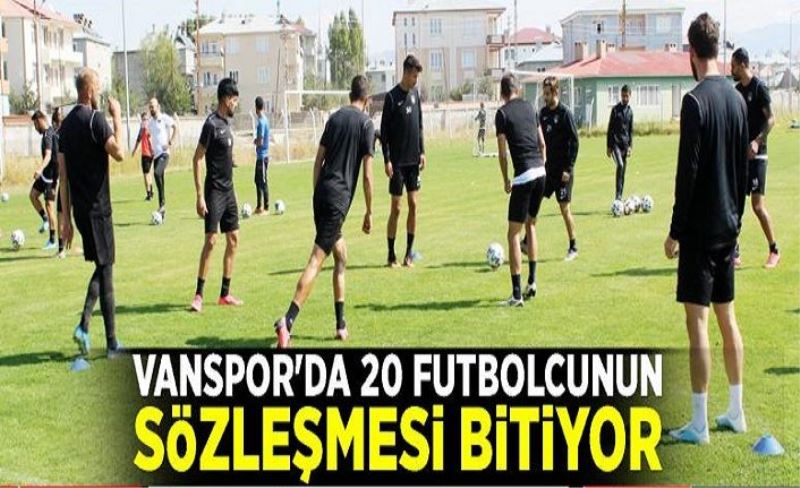 Vanspor'da 20 futbolcunun sözleşmesi bitiyor