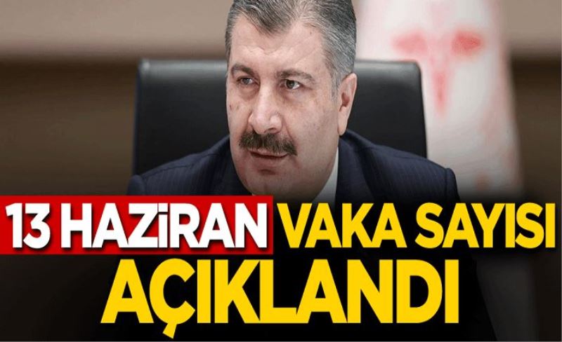 13 Haziran koronavirüs tablosu! Vaka, Hasta, ölü sayısı ve son durum açıklandı