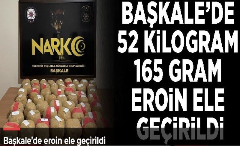 Başkale’de eroin ele geçirildi