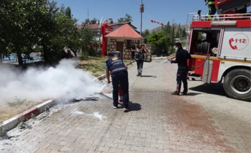 Başkale’de yangın tatbikatı