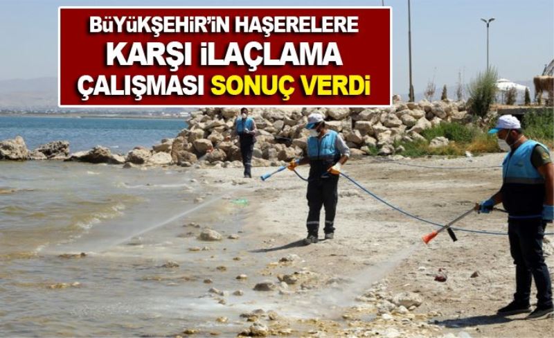 Büyükşehir’in haşerelere karşı ilaçlama çalışması sonuç verdi