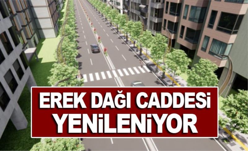 Erek Dağı Caddesi yenileniyor