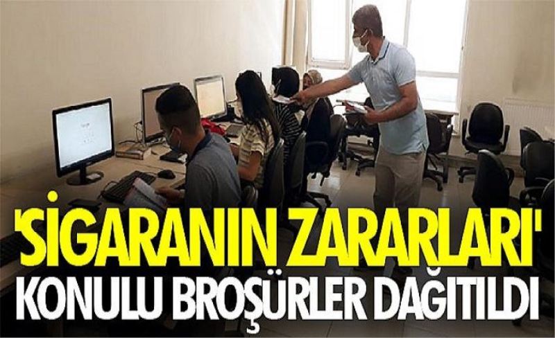 'Sigaranın zararları' konulu broşürler dağıtıldı