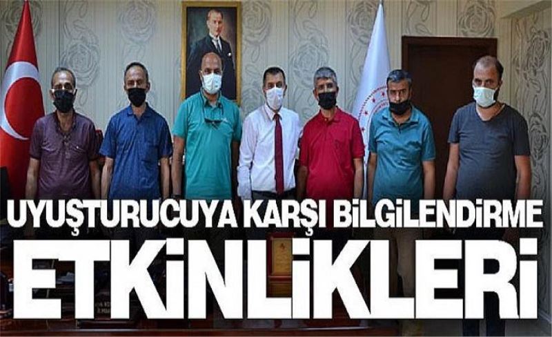 Uyuşturucuya karşı bilgilendirme etkinlikleri