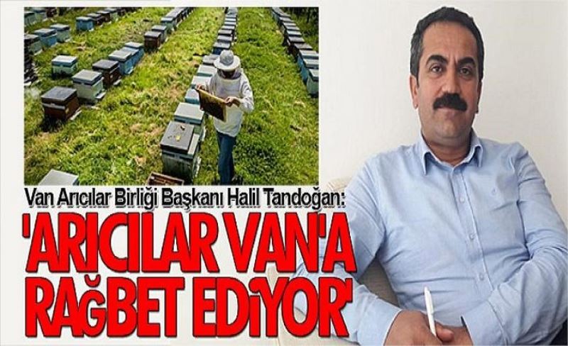 Van Arıcılar Birliği Başkanı Halil Tandoğan: 'Arıcılar Van'a rağbet ediyor'