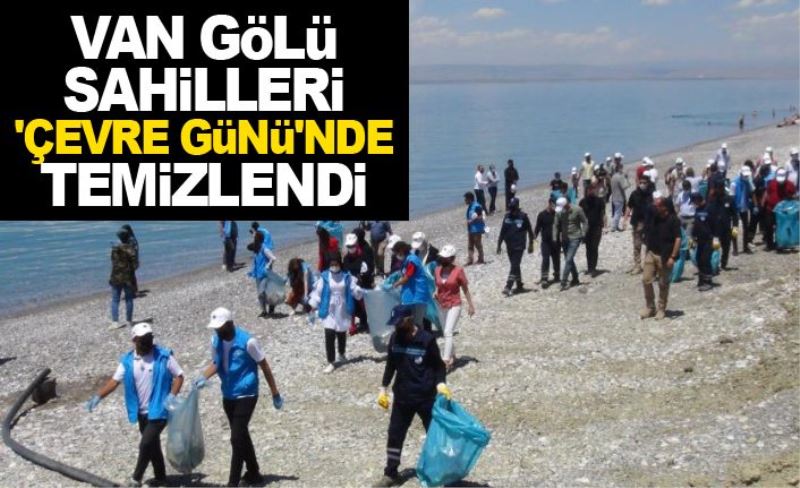 Van Gölü sahilleri, 'Çevre Günü'nde temizlendi