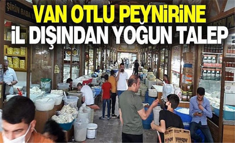 Van Otlu Peynirine il dışından yoğun talep