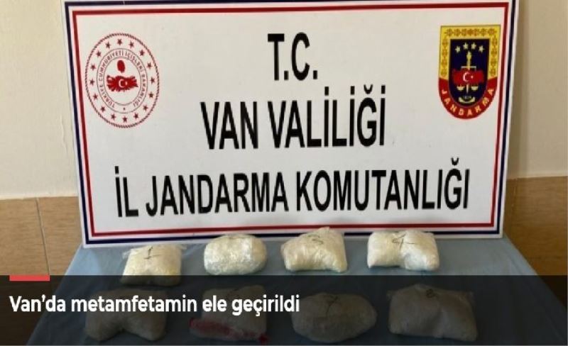 Van’da metamfetamin ele geçirildi