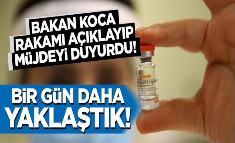 Bakan Koca rakamı açıklayıp müjdeyi duyurdu!