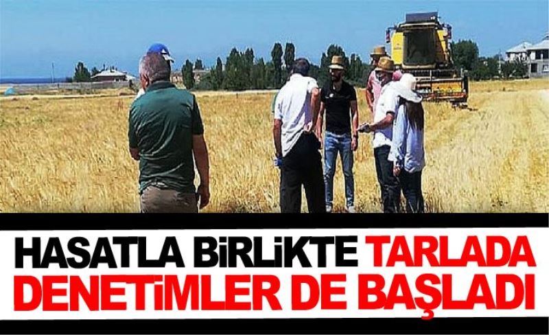 Hasatla birlikte tarlada denetimler de başladı