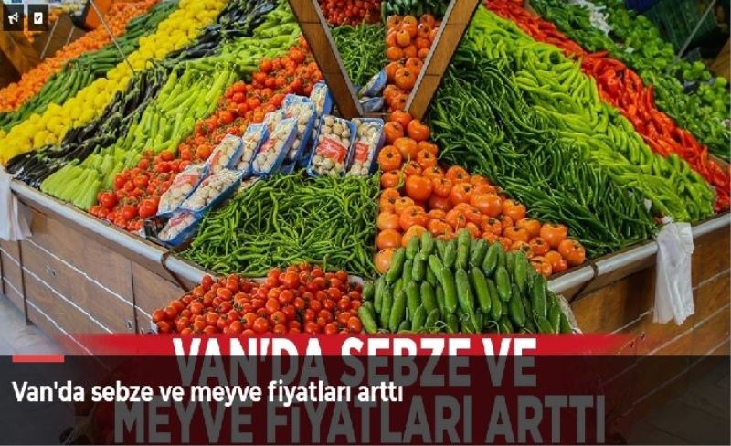 Van'da sebze ve meyve fiyatları arttı