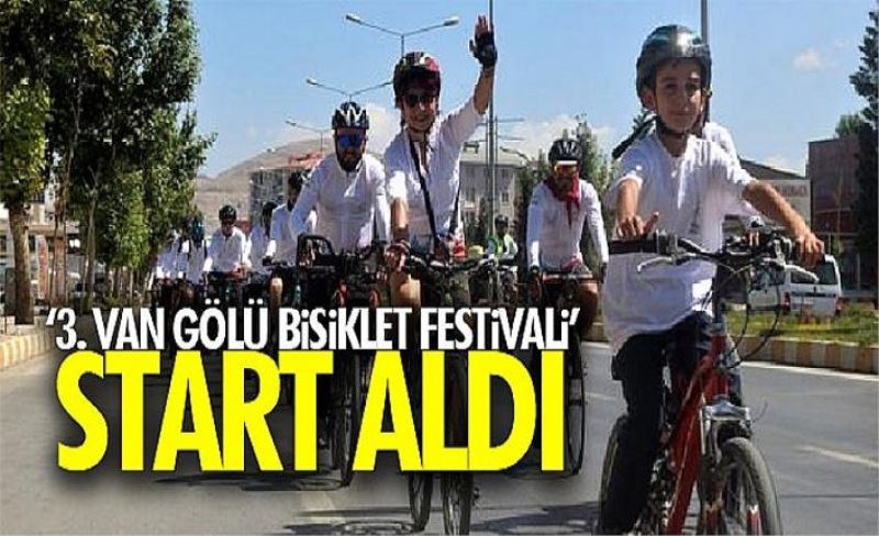 ‘3. Van Gölü Bisiklet Festivali’ start aldı