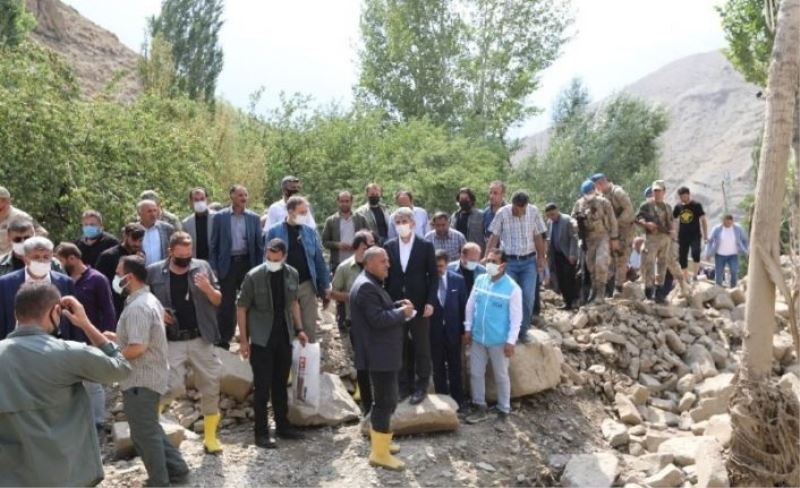 Bakan Yardımcısı İnce sel bölgesinde incelemelerde bulundu