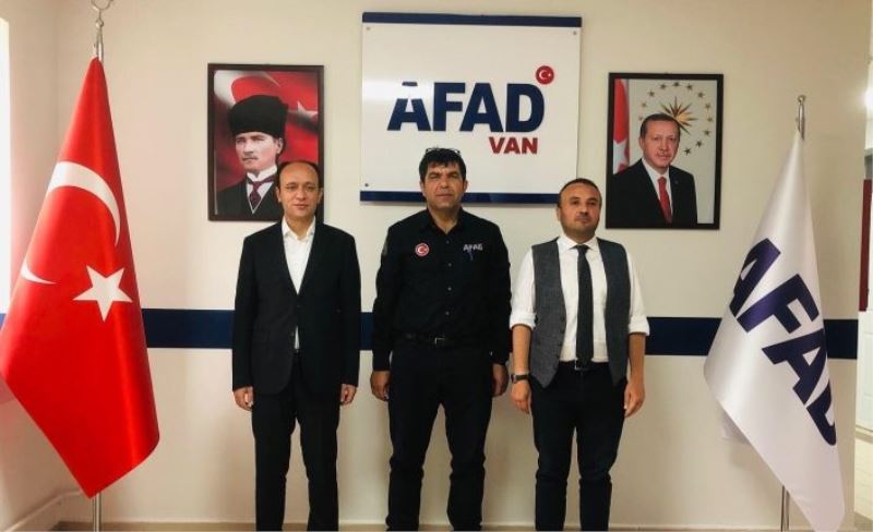 Kaymakam Solak ve Müdür Atlı'dan, AFAD'a ziyaret…