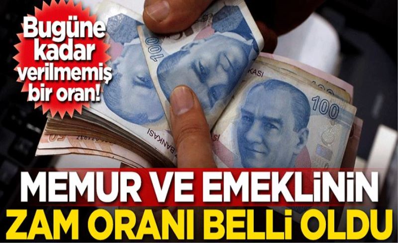 Memur ve memur emeklisinin zam oranı belli oldu