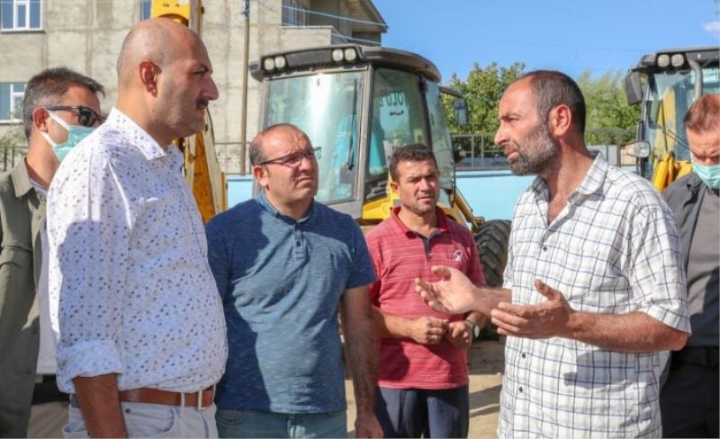 Başkan Vekili Aydın ilçedeki incelemelerini sürdürüyor