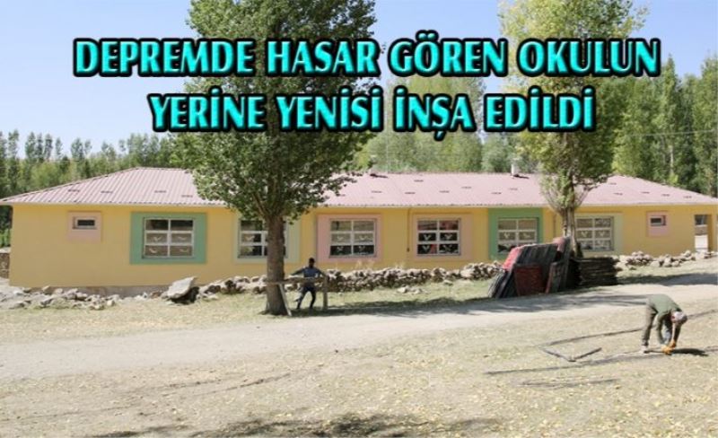 Büyükşehir, Başkale'de okul inşa etti