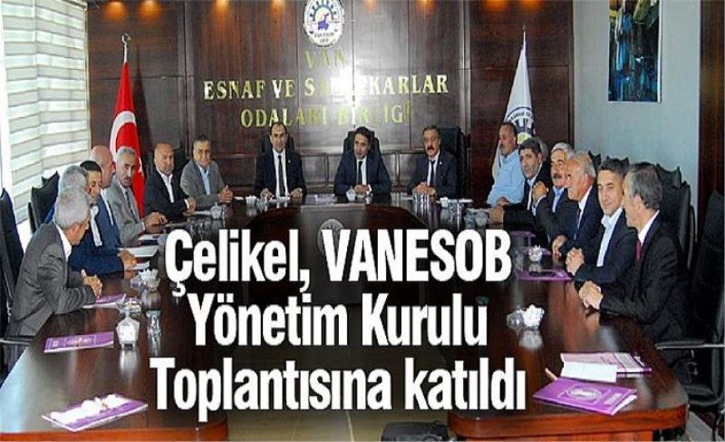 Çelikel, VANESOB Yönetim Kurulu Toplantısına katıldı