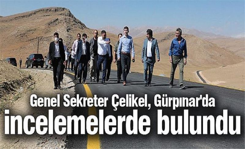 Genel Sekreter Çelikel, Gürpınar'da incelemelerde bulundu