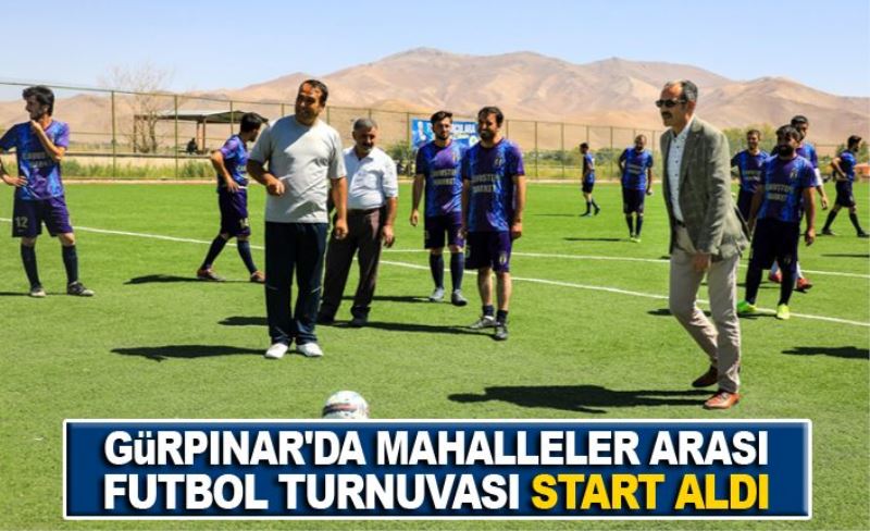 Gürpınar'da mahalleler arası futbol turnuvası start aldı