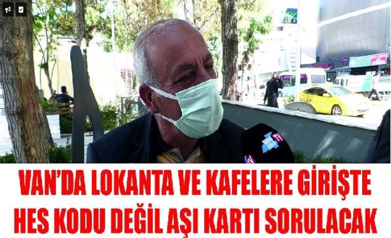 Hes kodu değil aşı kartı sorulacak ?