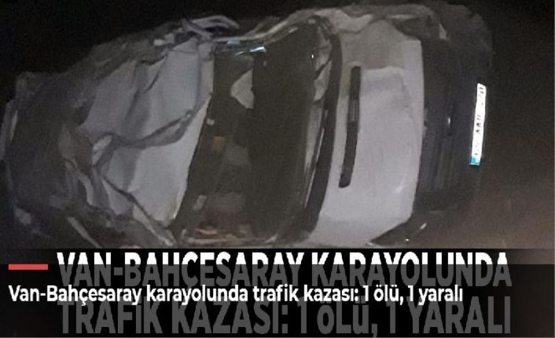 Van-Bahçesaray karayolunda trafik kazası: 1 ölü, 1 yaralı