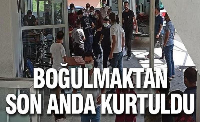 Van Gölü’ne giren genç boğulmaktan son anda kurtuldu