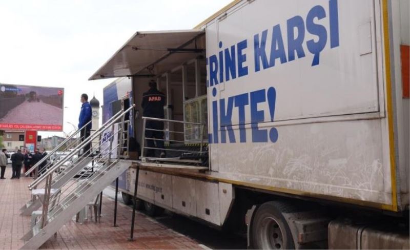 AFAD deprem simülasyon tırı Erciş’te