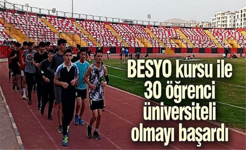 BESYO kursu ile 30 öğrenci üniversiteli olmayı başardı