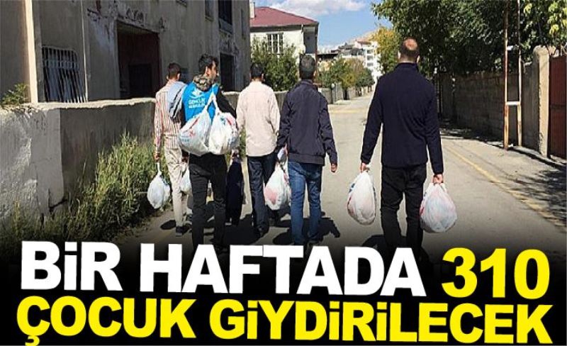 Bir haftada 310 çocuk giydirilecek