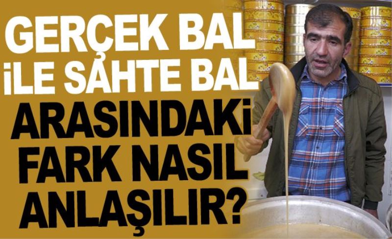 Gerçek bal ile sahte bal arasındaki fark nasıl anlaşılır?