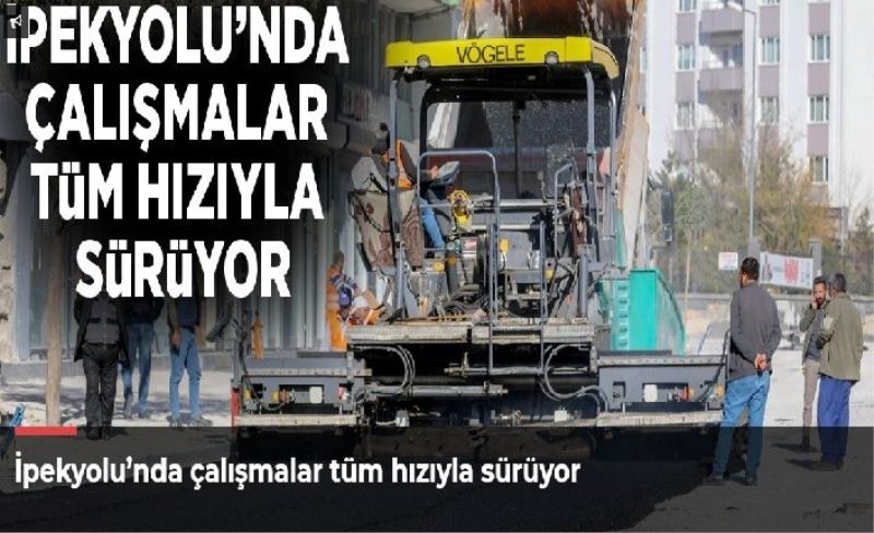 İpekyolu’nda çalışmalar tüm hızıyla sürüyor