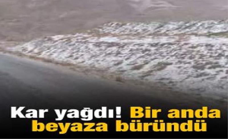 Kar yağdı! Bir anda beyaza büründü