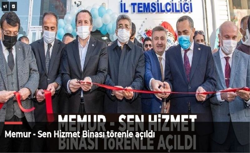 Memur - Sen Hizmet Binası törenle açıldı