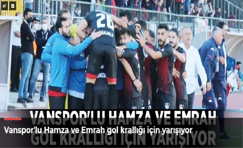 Vanspor'lu Hamza ve Emrah gol krallığı için yarışıyor