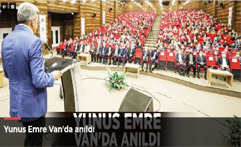 Yunus Emre Van'da anıldı