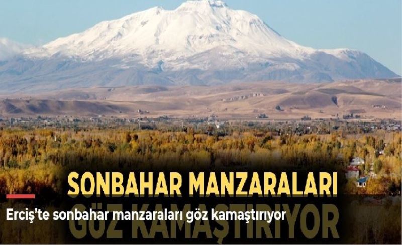 Erciş’te sonbahar manzaraları göz kamaştırıyor