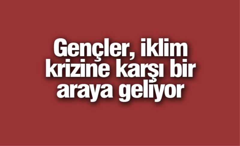 Gençler, iklim krizine karşı bir araya geliyor