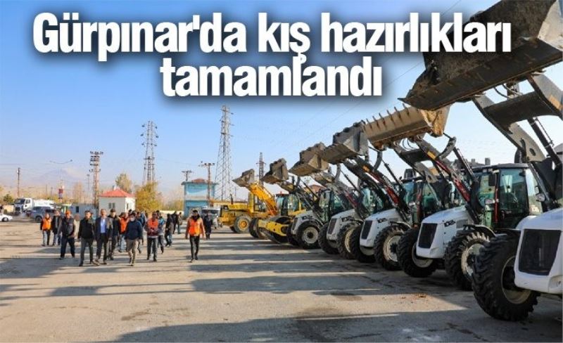 Gürpınar'da kış hazırlıkları tamamlandı