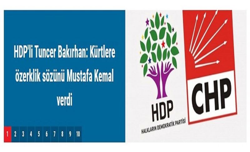 HDP'li Tuncer Bakırhan: Kürtlere özerklik sözünü Mustafa Kemal verdi