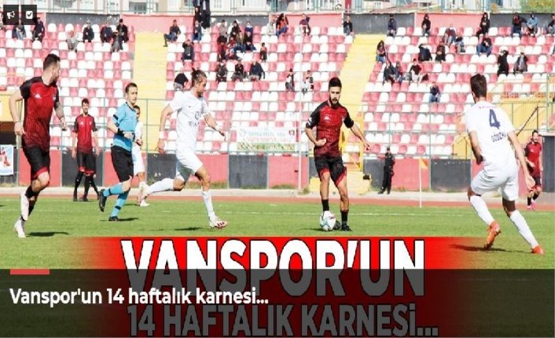 Vanspor'un 14 haftalık karnesi…