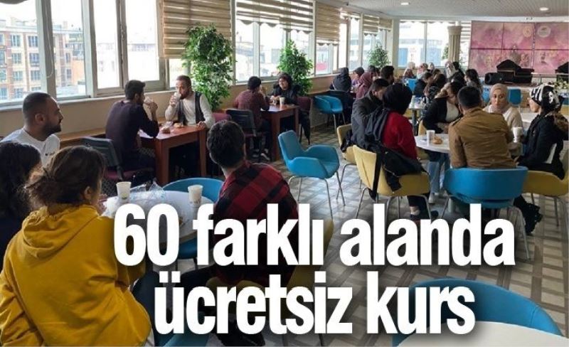 60 farklı alanda ücretsiz kurs