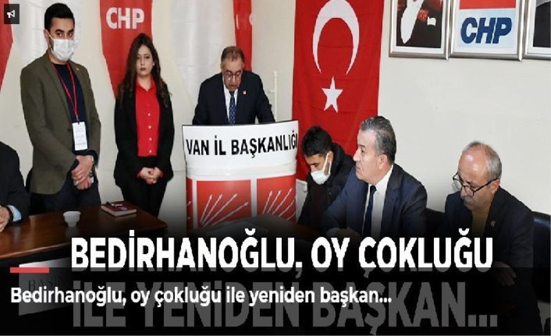 Bedirhanoğlu, oy çokluğu ile yeniden başkan…