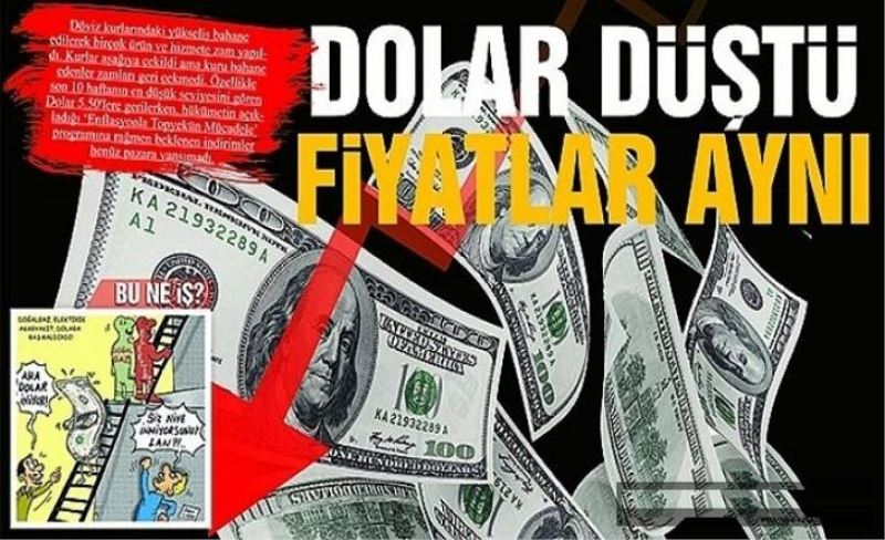 Dolar düştü ama yükselen fiyatlar neden düşmedi?