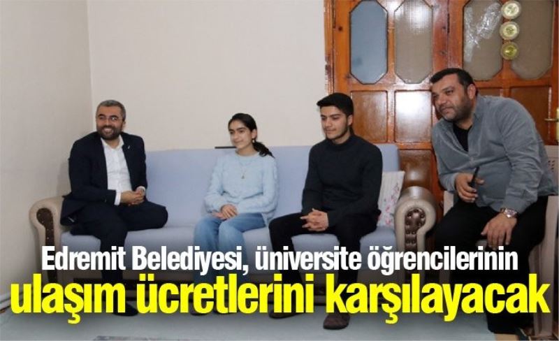 Edremit Belediyesi’nden öğrencilere ulaşım desteği