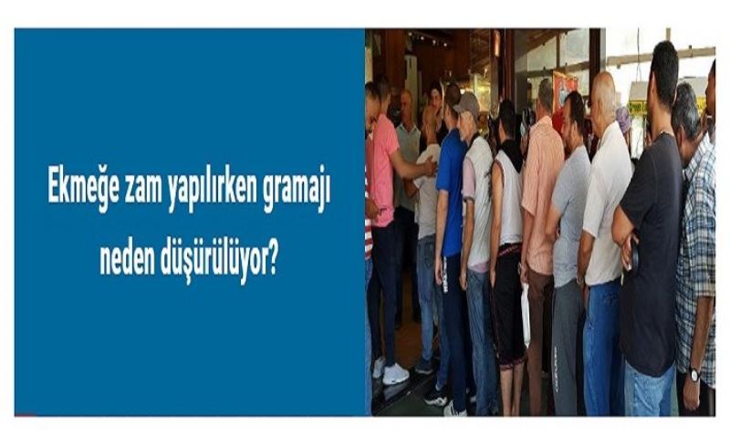 Ekmeğe zam yapılırken gramajı neden düşürülüyor?