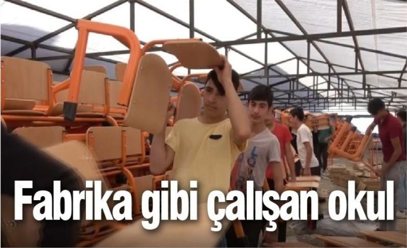 Fabrika gibi çalışan okul