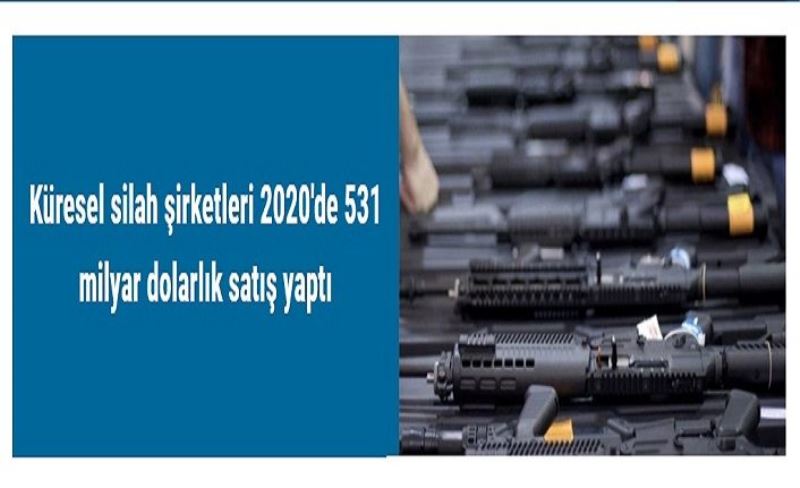 Küresel silah şirketleri 2020'de 531 milyar dolarlık satış yaptı