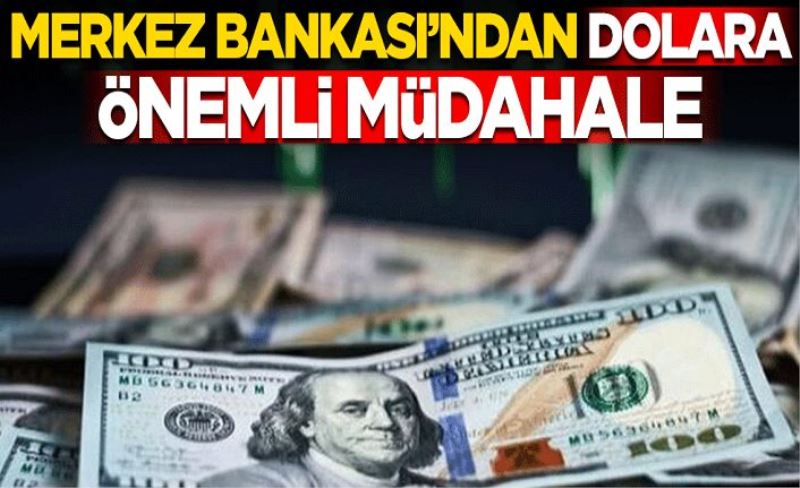 Merkez Bankası'ndan dolara önemli müdahale